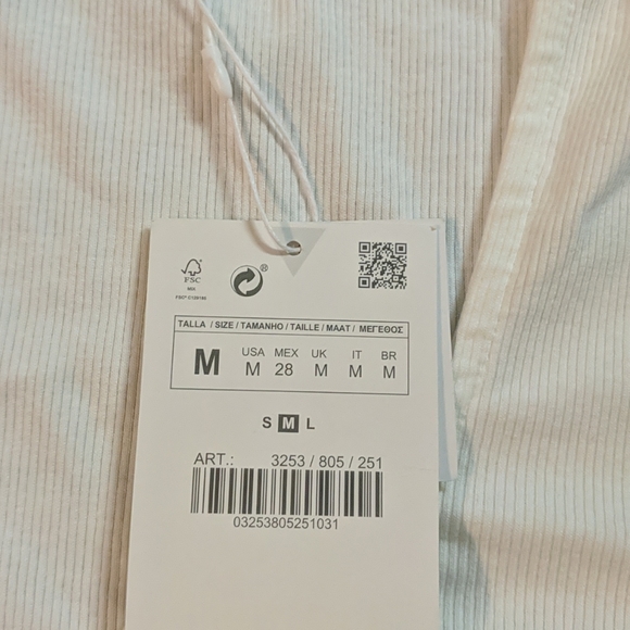 ZARA | Cropped Cinched Long Sleeve - Picture 3 of 3